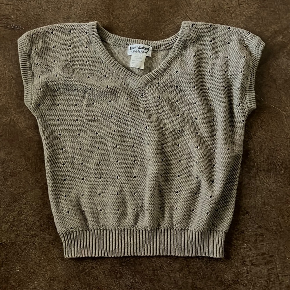 Tan sweater vest size s